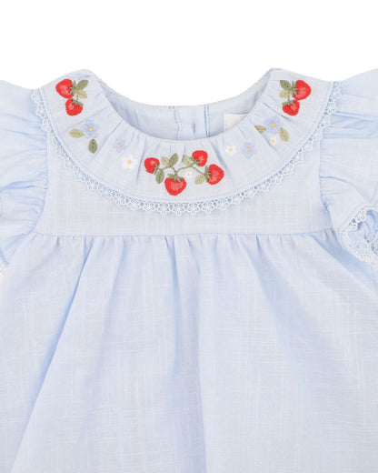 Poppy Embroidered Overlay Bodysuit