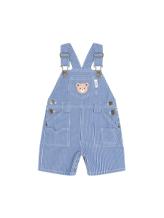 Cobalt Stripe Carpenter Shortall