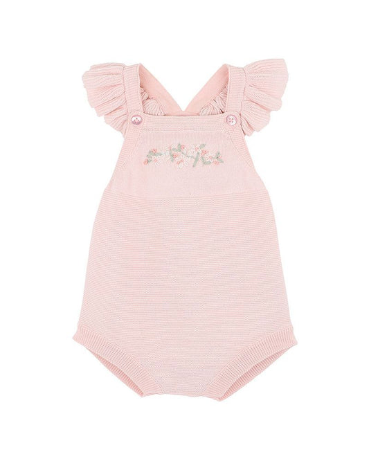 Madelyn Embroidered Organic Knitted Bodysuit - Aster & Ruby