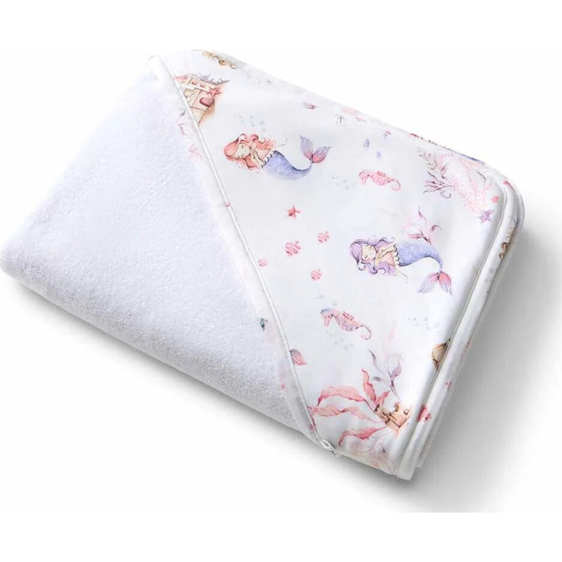 Snuggle Hunny Kids Mermaid Organic Hooded Baby Towel | Aster & Ruby