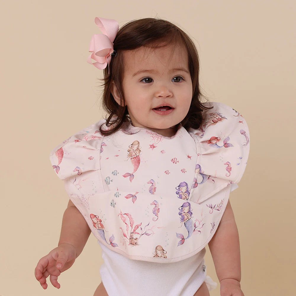 Mermaid Frill Snuggle Bib