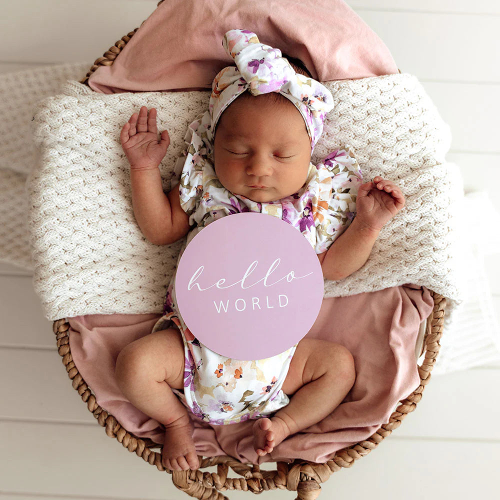 Snuggle Hunny Kids Isla & Lilac Reversible Milestone Cards | Aster & Ruby