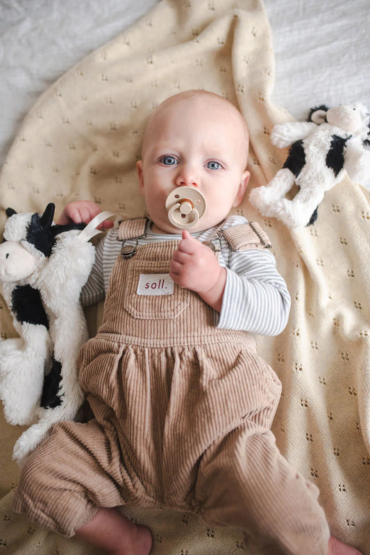 Mini Clover the Cow Rattle Black