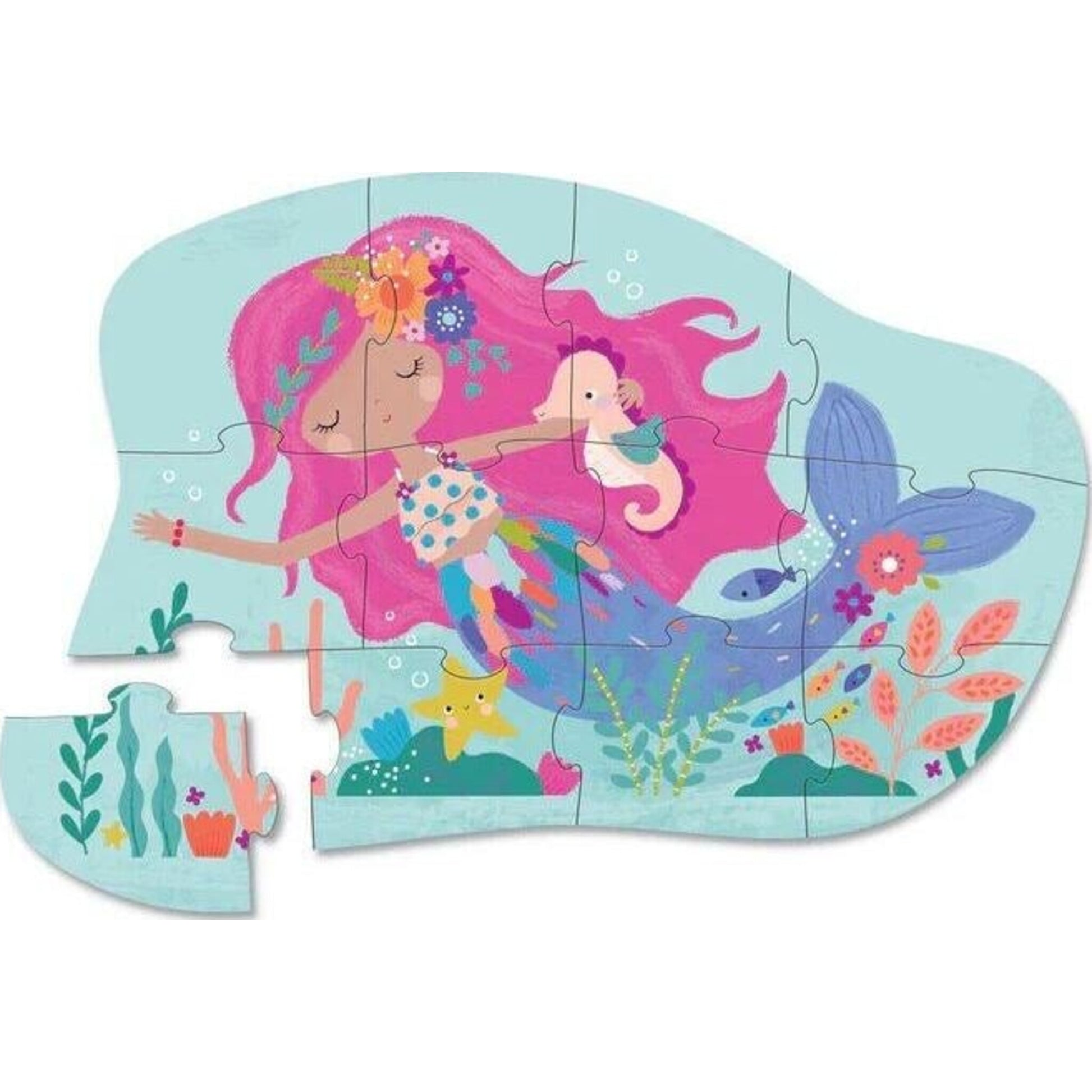 Crocodile Creek Mini Puzzle 12 pc Mermaid Dreams | Aster & Ruby
