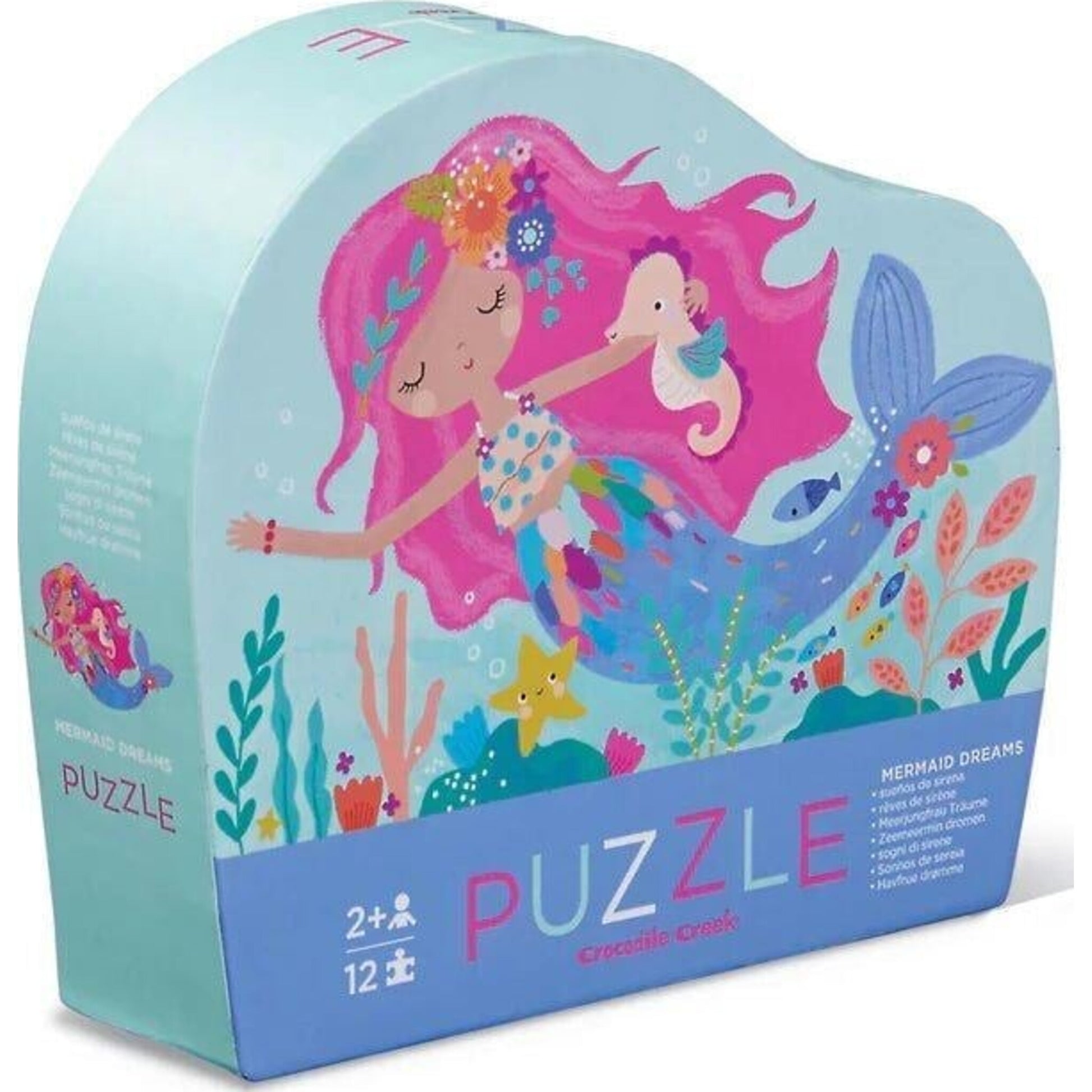Crocodile Creek Mini Puzzle 12 pc Mermaid Dreams | Aster & Ruby