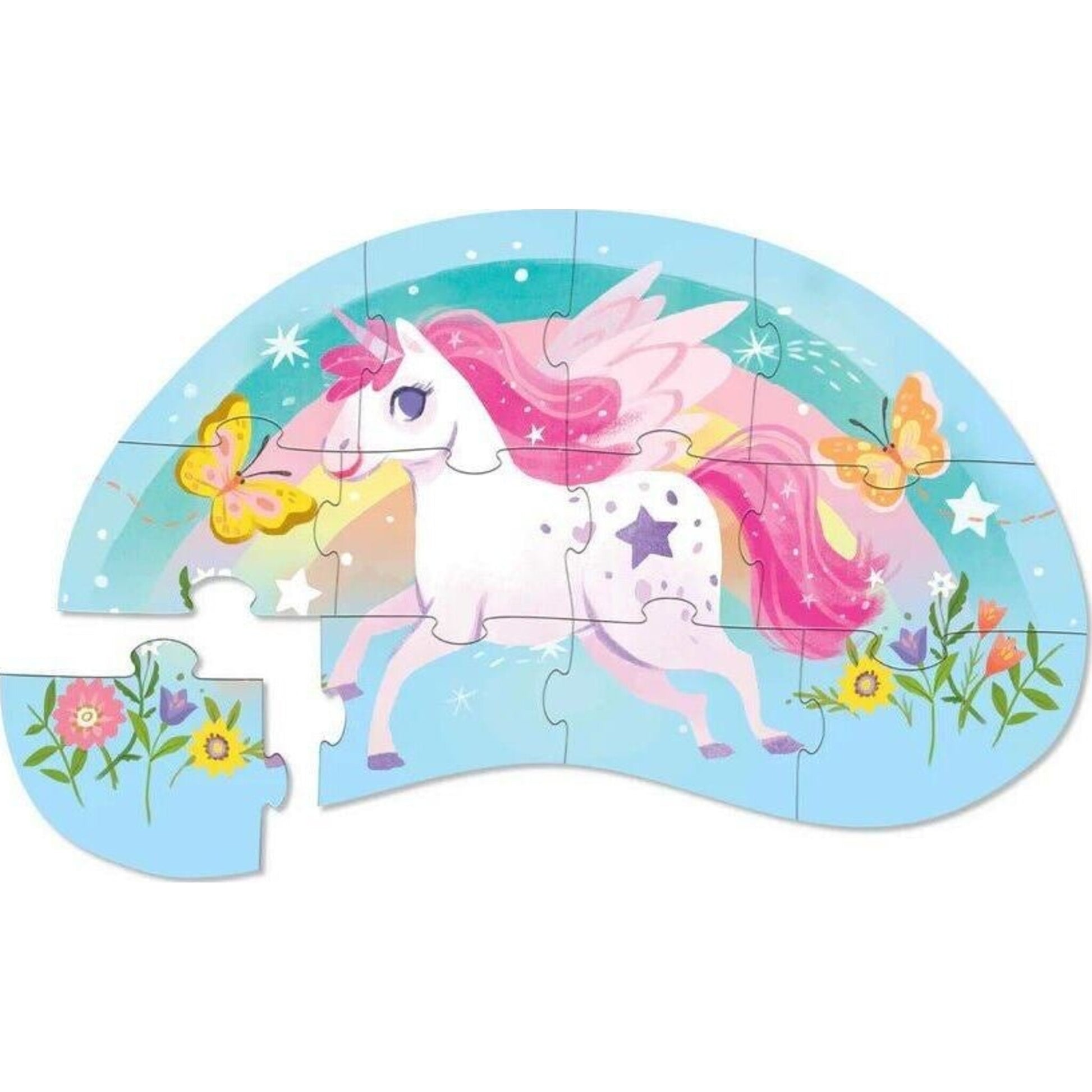 Crocodile Creek Mini Puzzle 12 pc Sweet Unicorn | Aster & Ruby