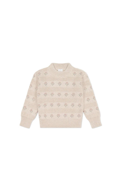 Miranda Jumper - Miranda Light Oatmeal Marle - Aster & Ruby