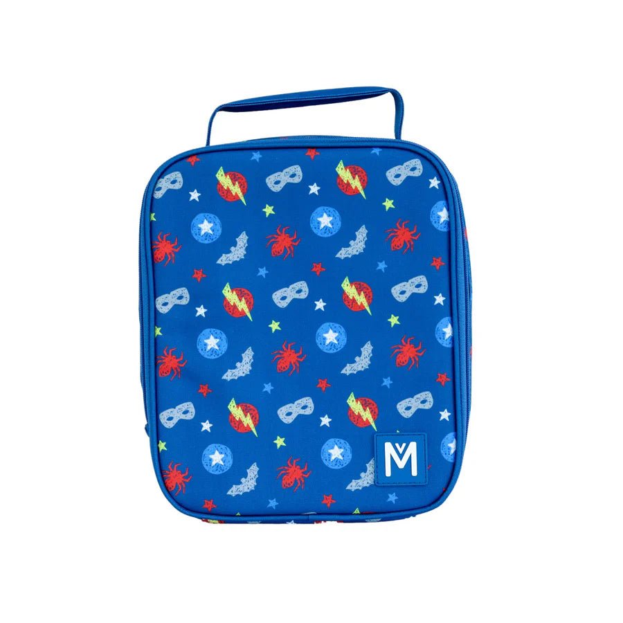 Montiico Large Insulated Lunch Bag - Superhero - Aster & Ruby