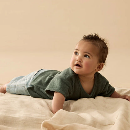 Moss Organic Terry Tee - Aster & Ruby