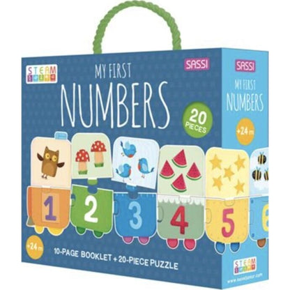 Sassi Junior My First Numbers Puzzle & Book Set | Aster & Ruby