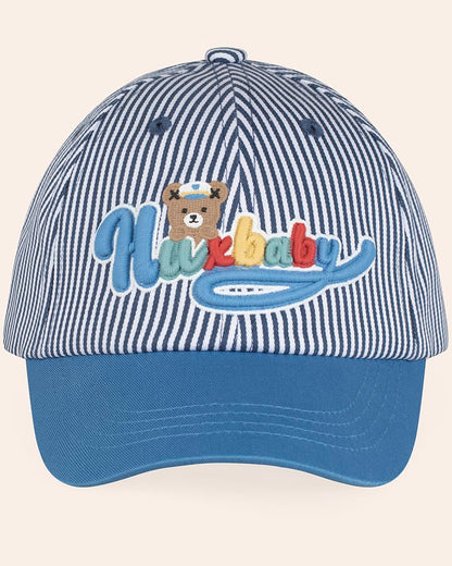 Nautical Stripe Huxbear Cap - Aster & Ruby