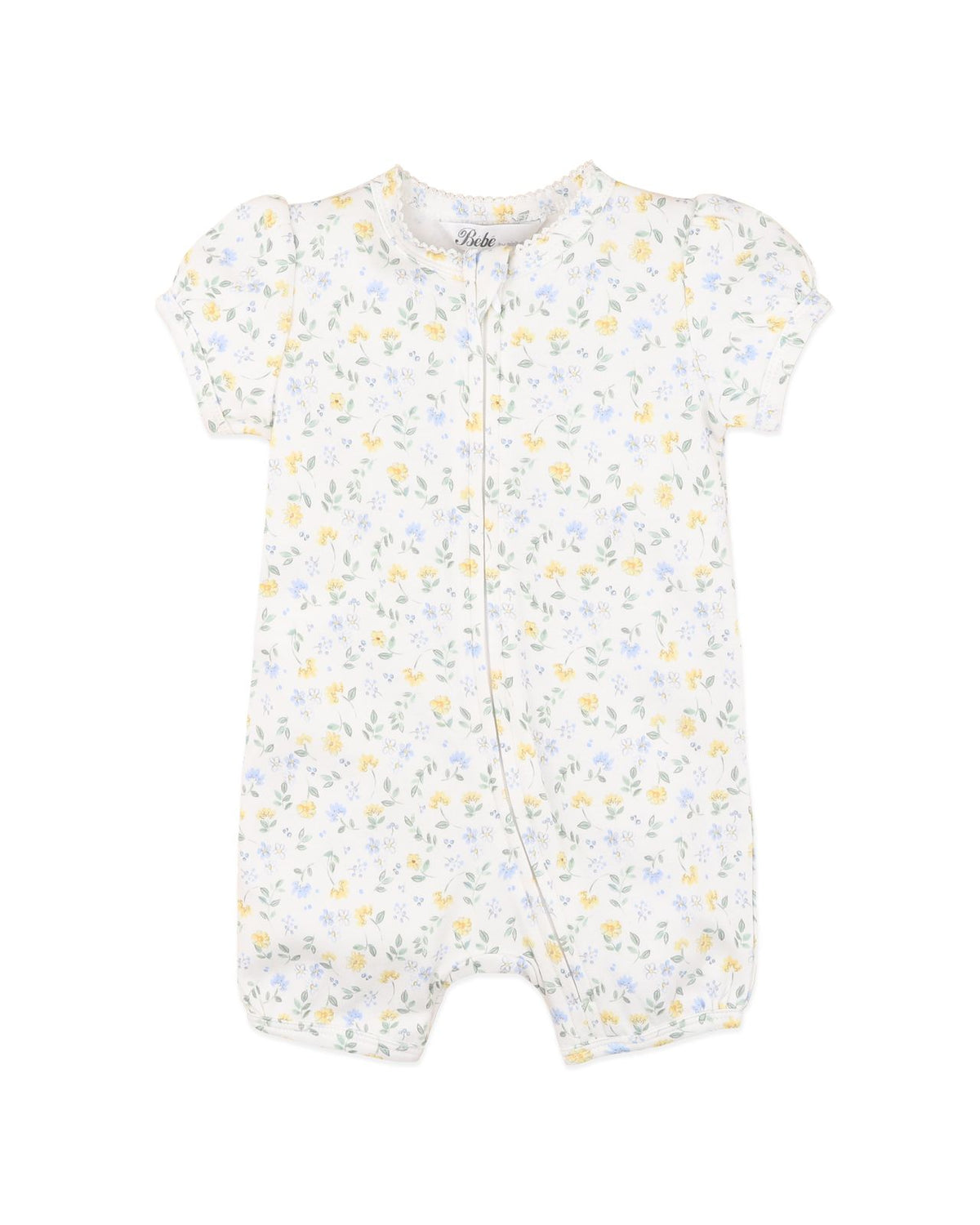 Libby Organic Ss Zip Romper