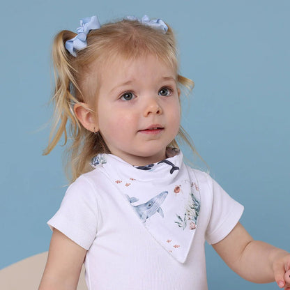 Ocean Organic Dribble Bib - Aster & Ruby