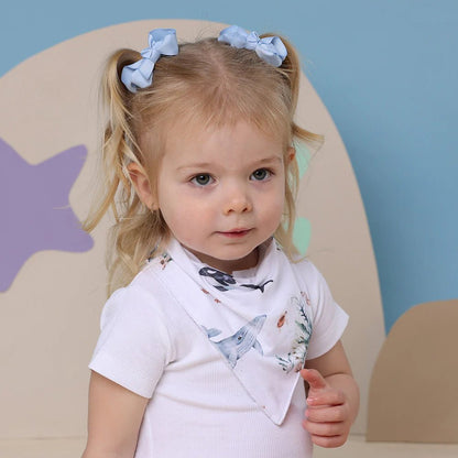 Ocean Organic Dribble Bib - Aster & Ruby