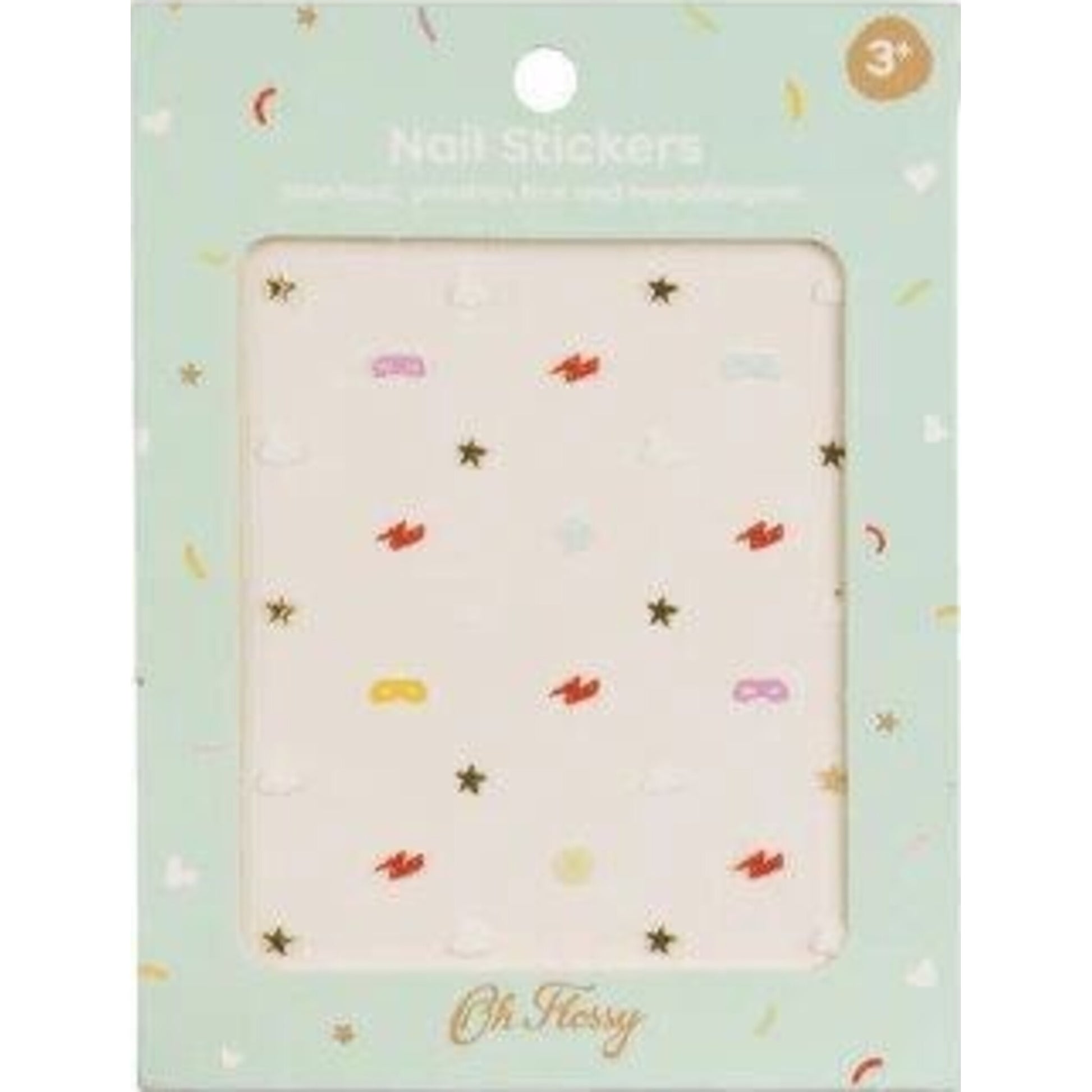 Oh Flossy Oh Flossy Nail Stickers Superhero | Aster & Ruby