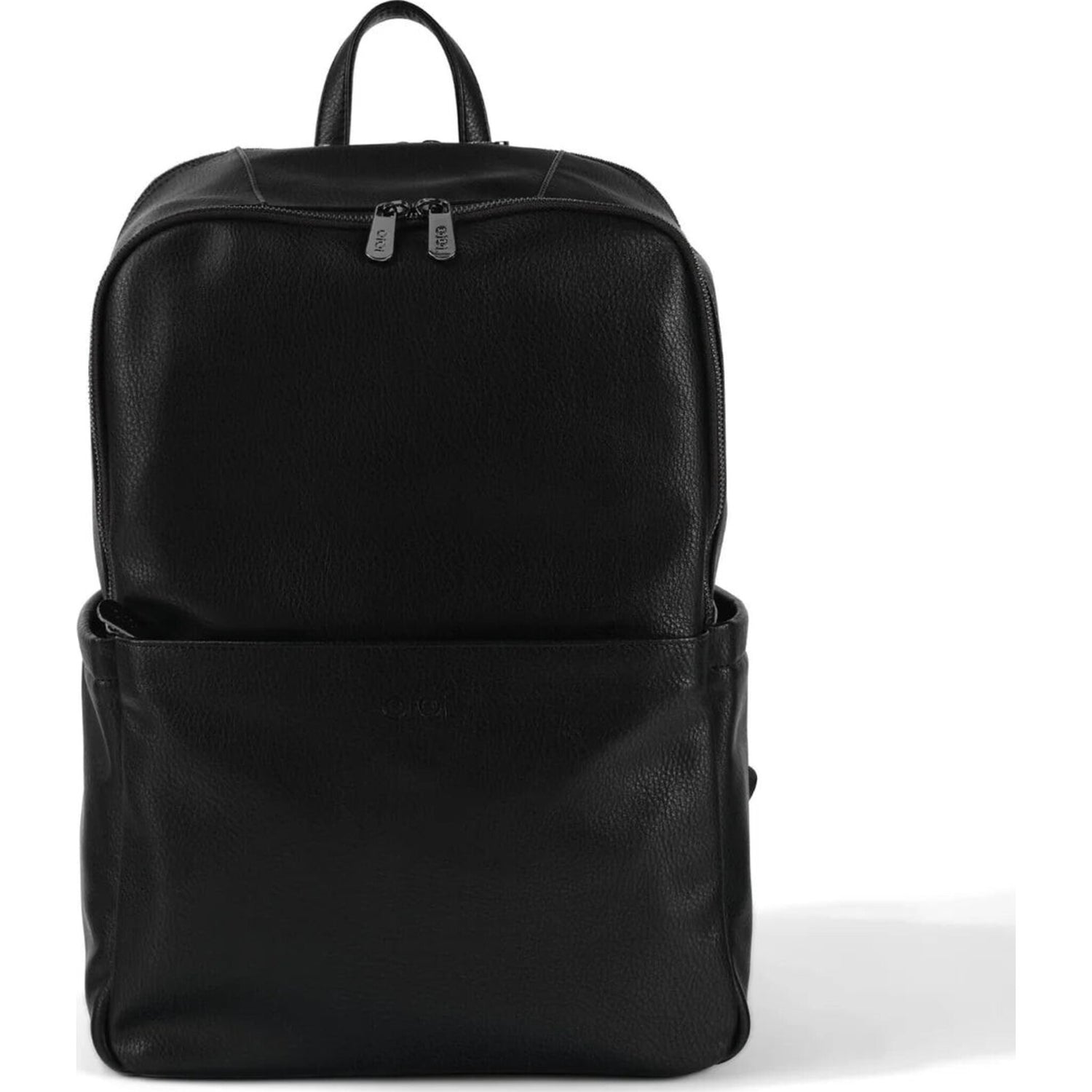 OiOi Multitasker Nappy Backpack Black Vegan Leather | Aster & Ruby