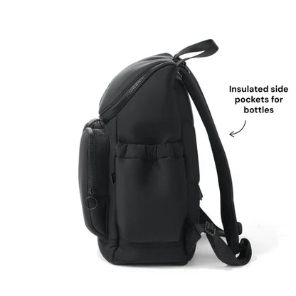 Signature Nappy Backpack Black Neoprene
