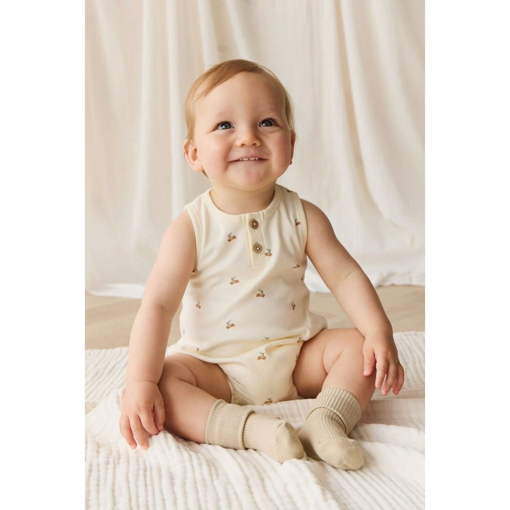 Jamie Kay Organic Cotton Archie Playsuit | Aster & Ruby