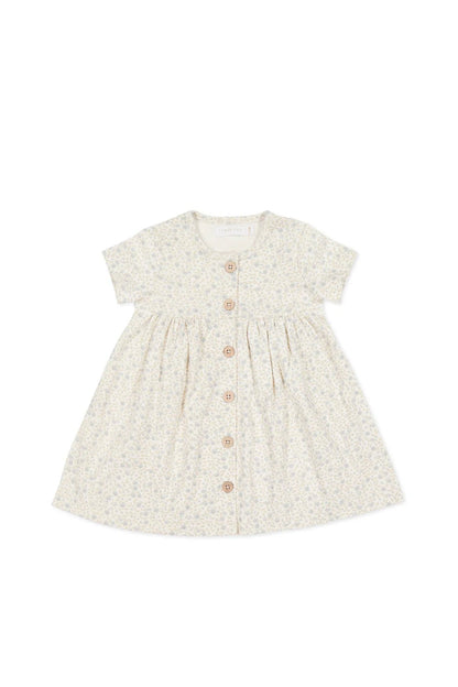 Organic Cotton Lola Dress - Elodie Whisper White - Aster & Ruby