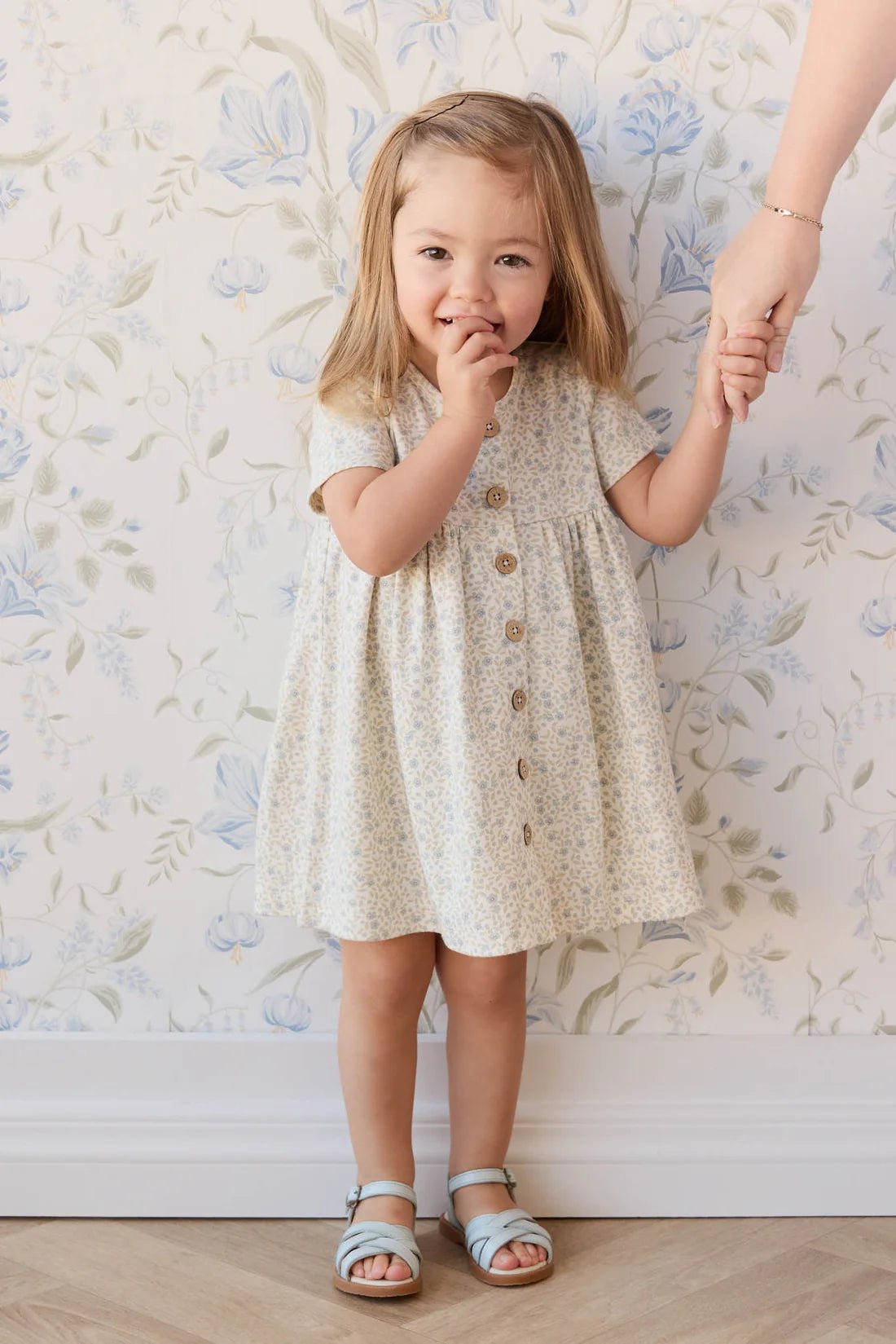 Organic Cotton Lola Dress - Elodie Whisper White - Aster & Ruby
