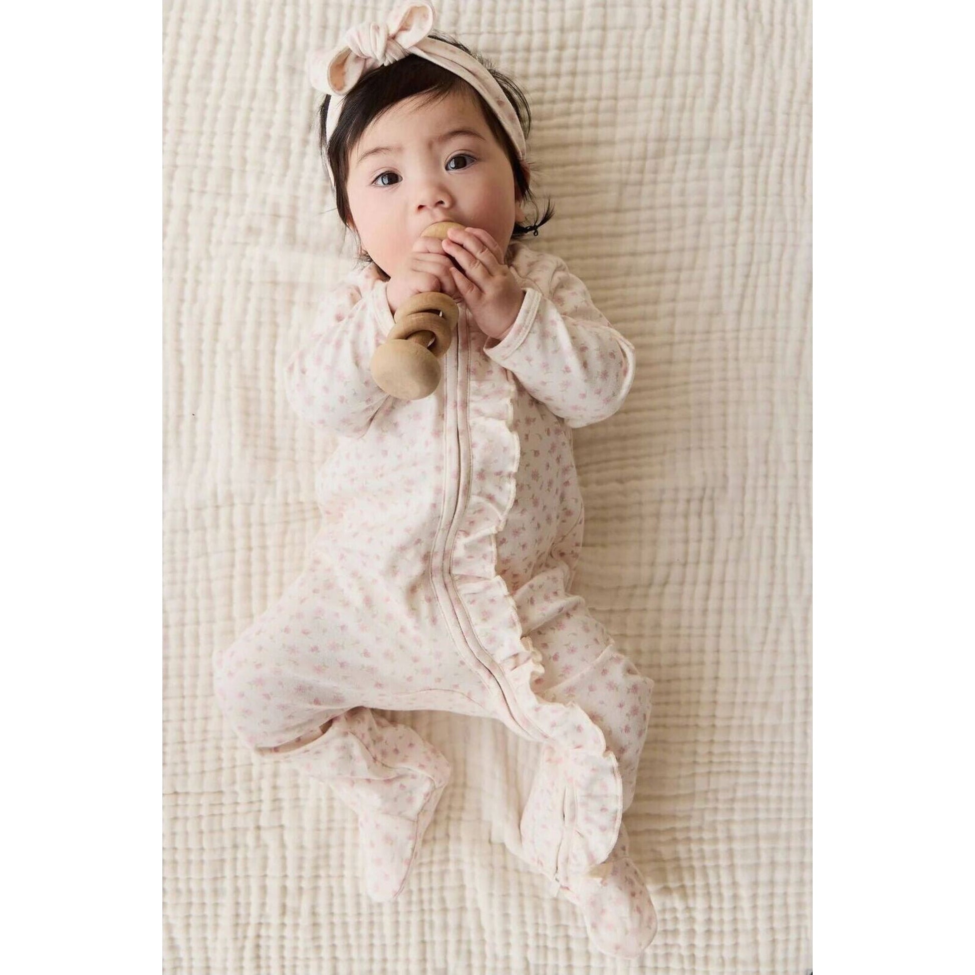 Jamie Kay Organic Cotton Melanie Onepiece Victoria Blush | Aster & Ruby