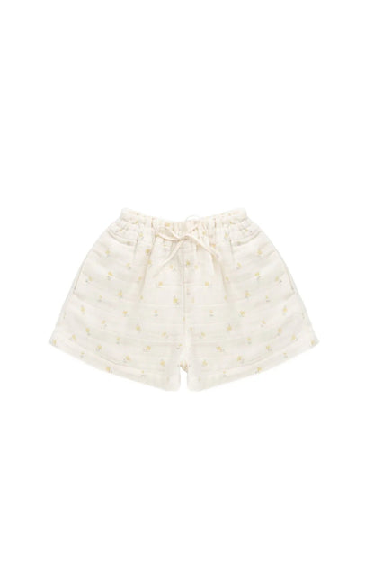 Organic Cotton Muslin Emelia Short - Aster & Ruby