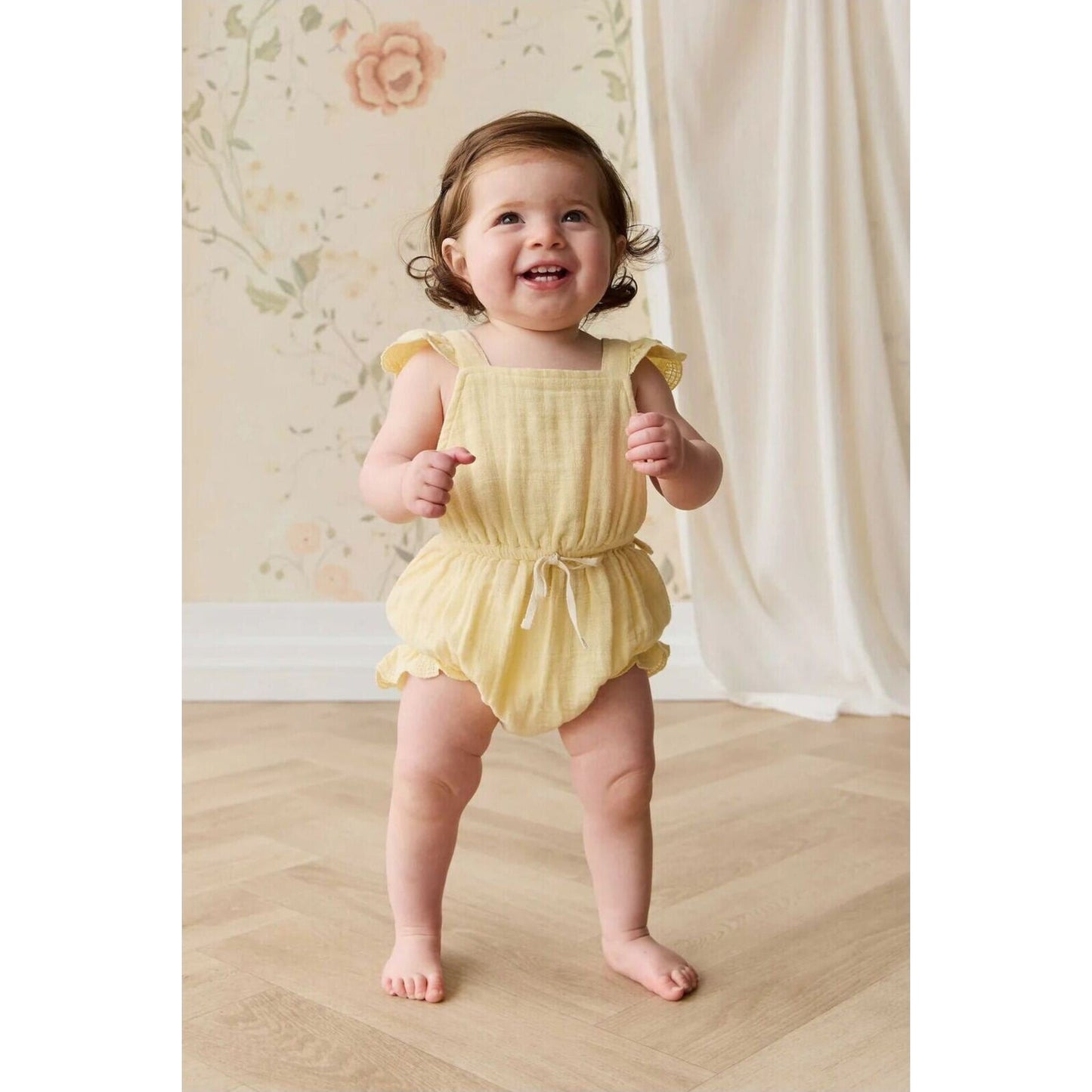 Jamie Kay Organic Cotton Muslin Luciana Playsuit | Aster & Ruby