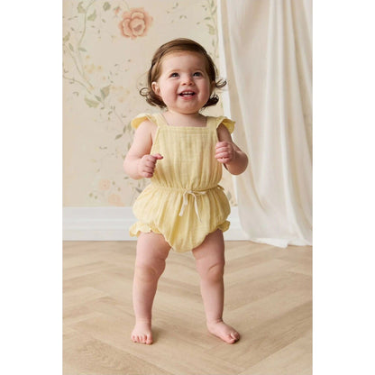 Jamie Kay Organic Cotton Muslin Luciana Playsuit | Aster & Ruby