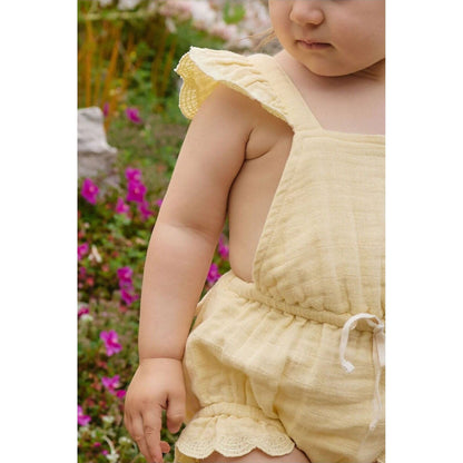 Jamie Kay Organic Cotton Muslin Luciana Playsuit | Aster & Ruby