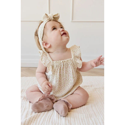 Jamie Kay Organic Cotton Muslin Tiana Playsuit Pippa Pink | Aster & Ruby