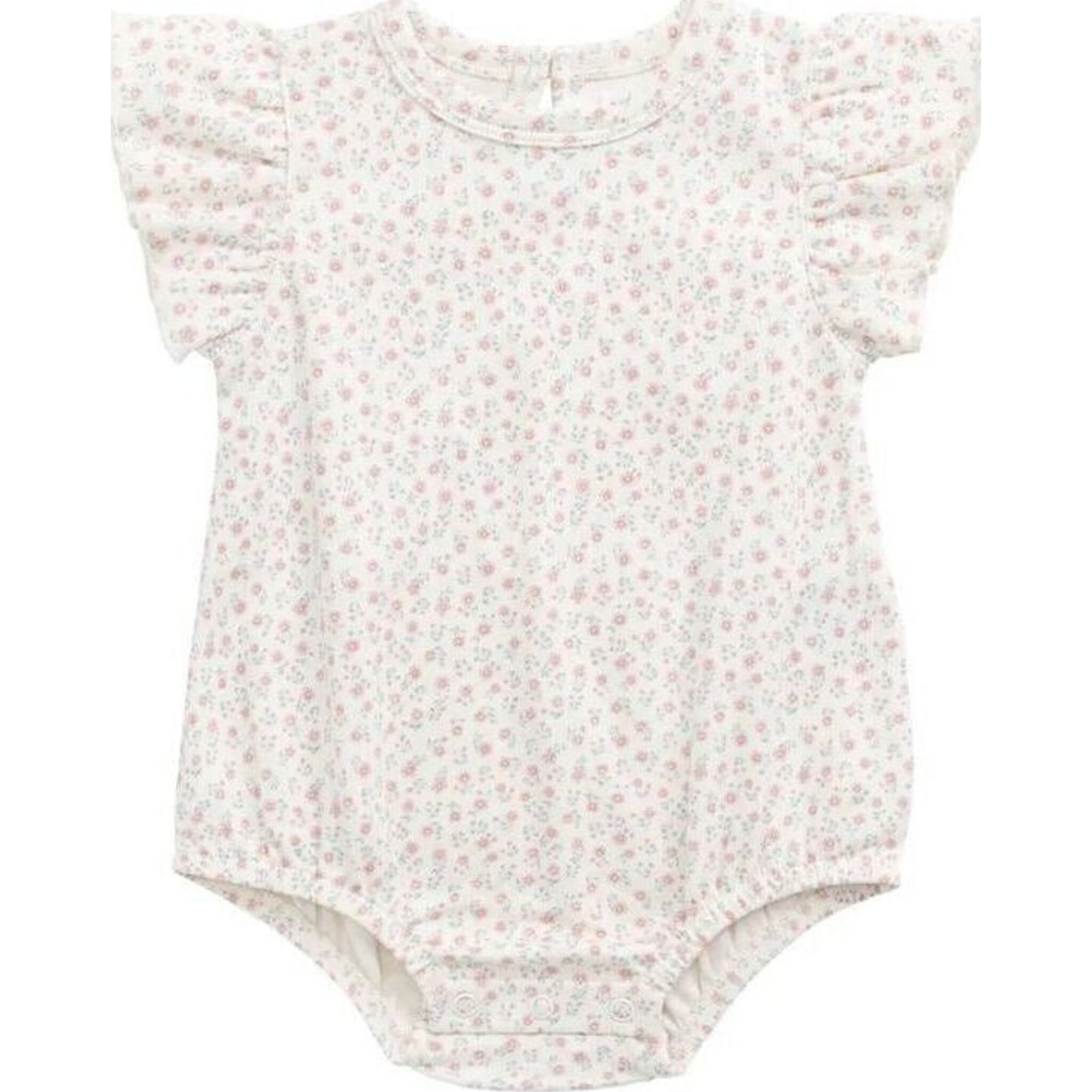 Jamie Kay Organic Cotton Sage Onepiece Posy Garden Pink | Aster & Ruby