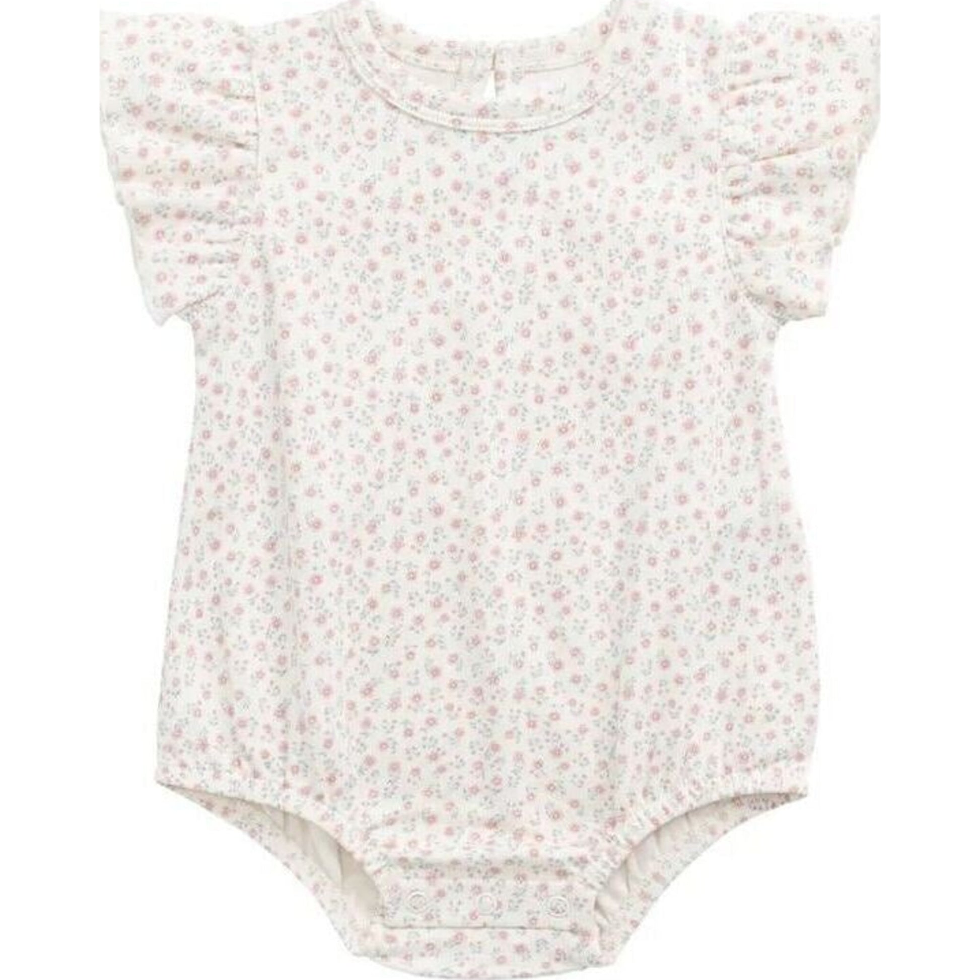 Jamie Kay Organic Cotton Sage Onepiece Posy Garden Pink | Aster & Ruby