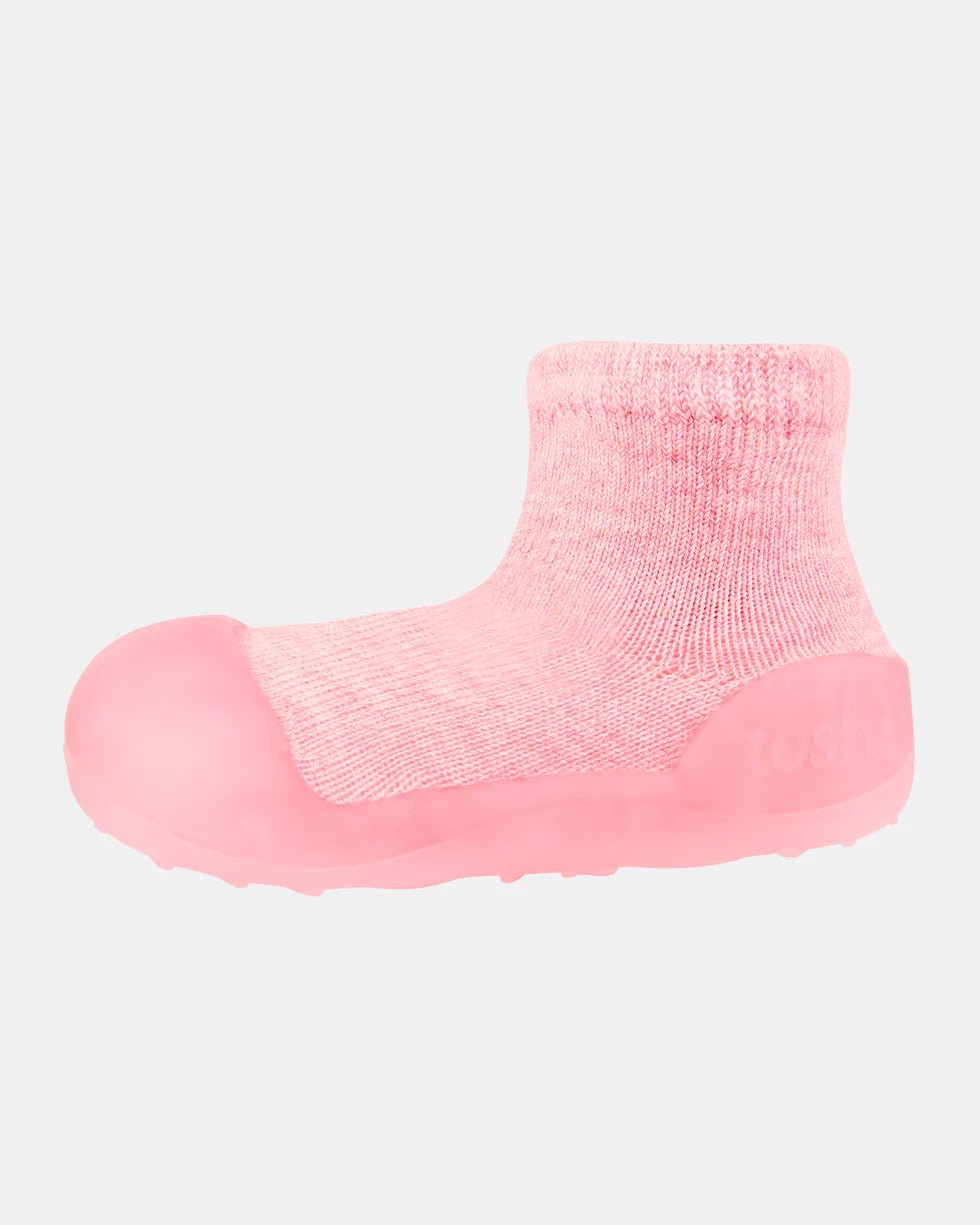 Organic Hybrid Walking Socks Dreamtime Footsteps Carmine - Aster & Ruby