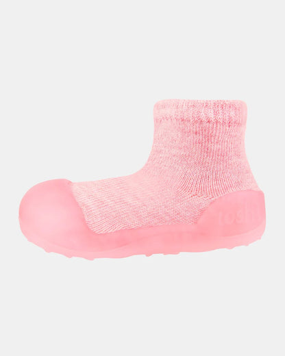 Organic Hybrid Walking Socks Dreamtime Footsteps Carmine - Aster & Ruby