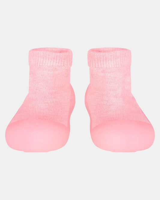 Organic Hybrid Walking Socks Dreamtime Footsteps Carmine - Aster & Ruby