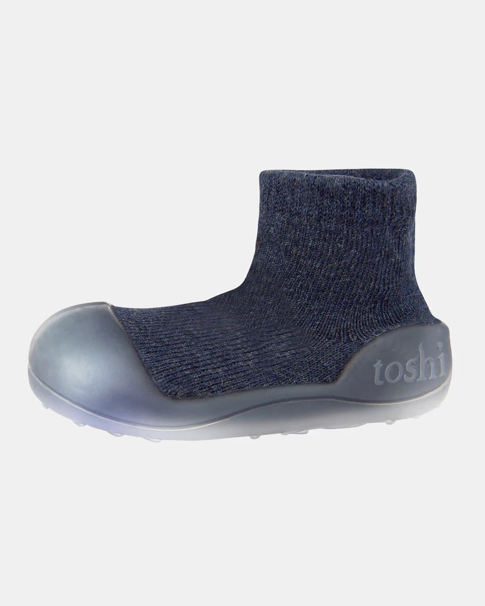 Organic Hybrid Walking Socks Dreamtime Footsteps Ink - Aster & Ruby