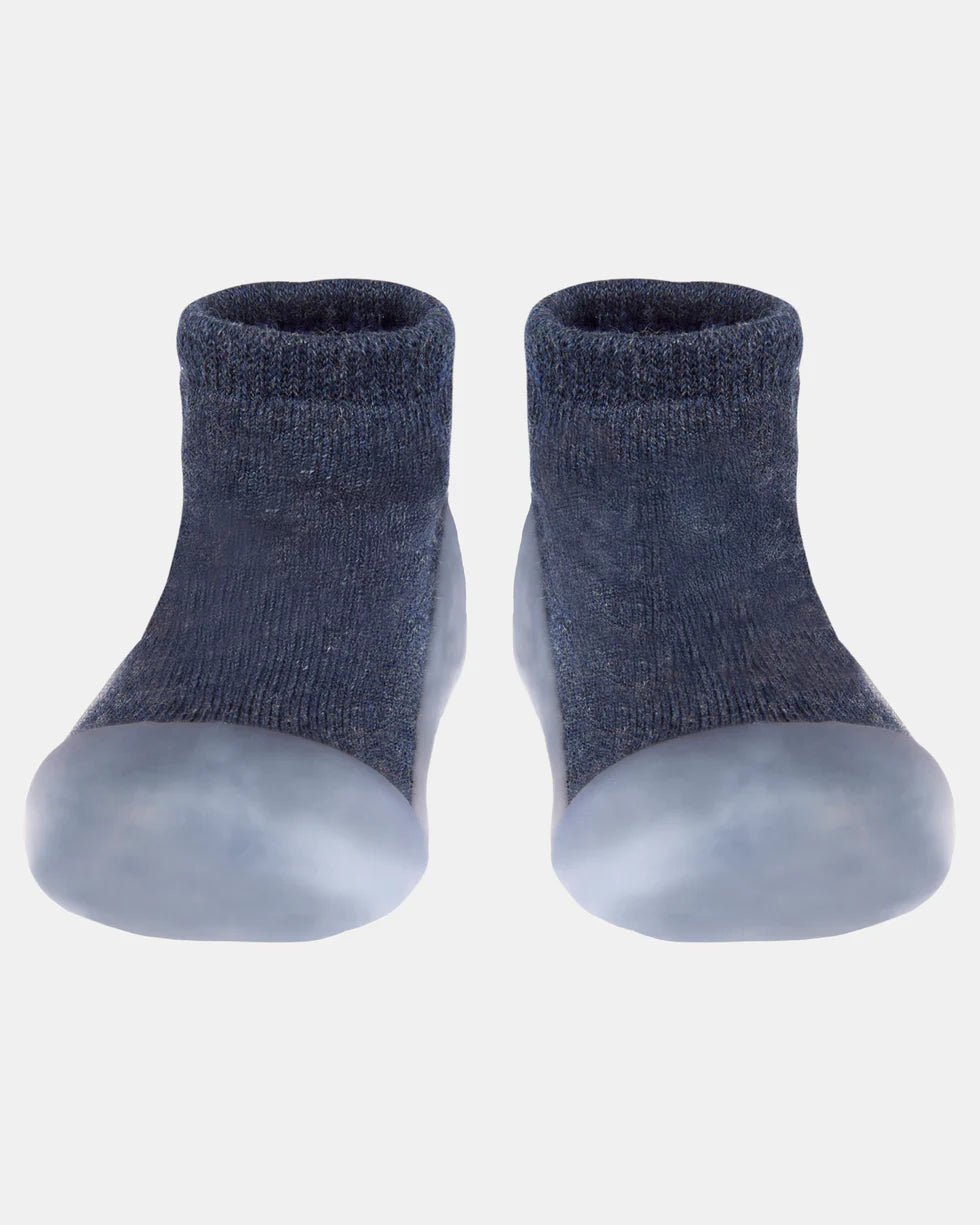 Organic Hybrid Walking Socks Dreamtime Footsteps Ink - Aster & Ruby