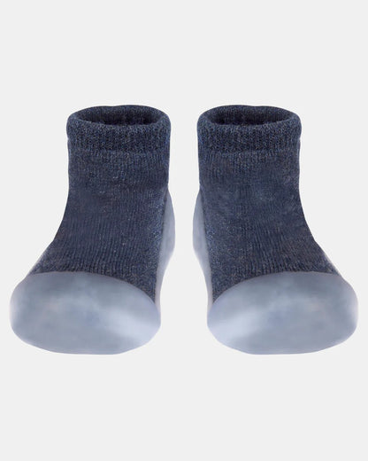 Organic Hybrid Walking Socks Dreamtime Footsteps Ink - Aster & Ruby