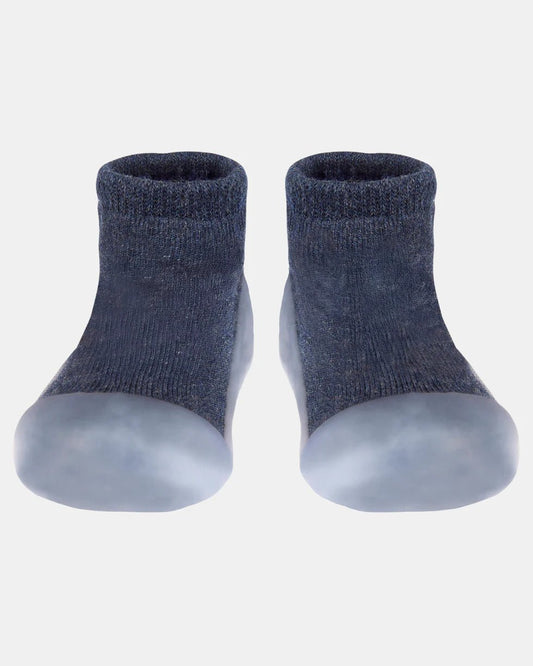 Organic Hybrid Walking Socks Dreamtime Footsteps Ink - Aster & Ruby