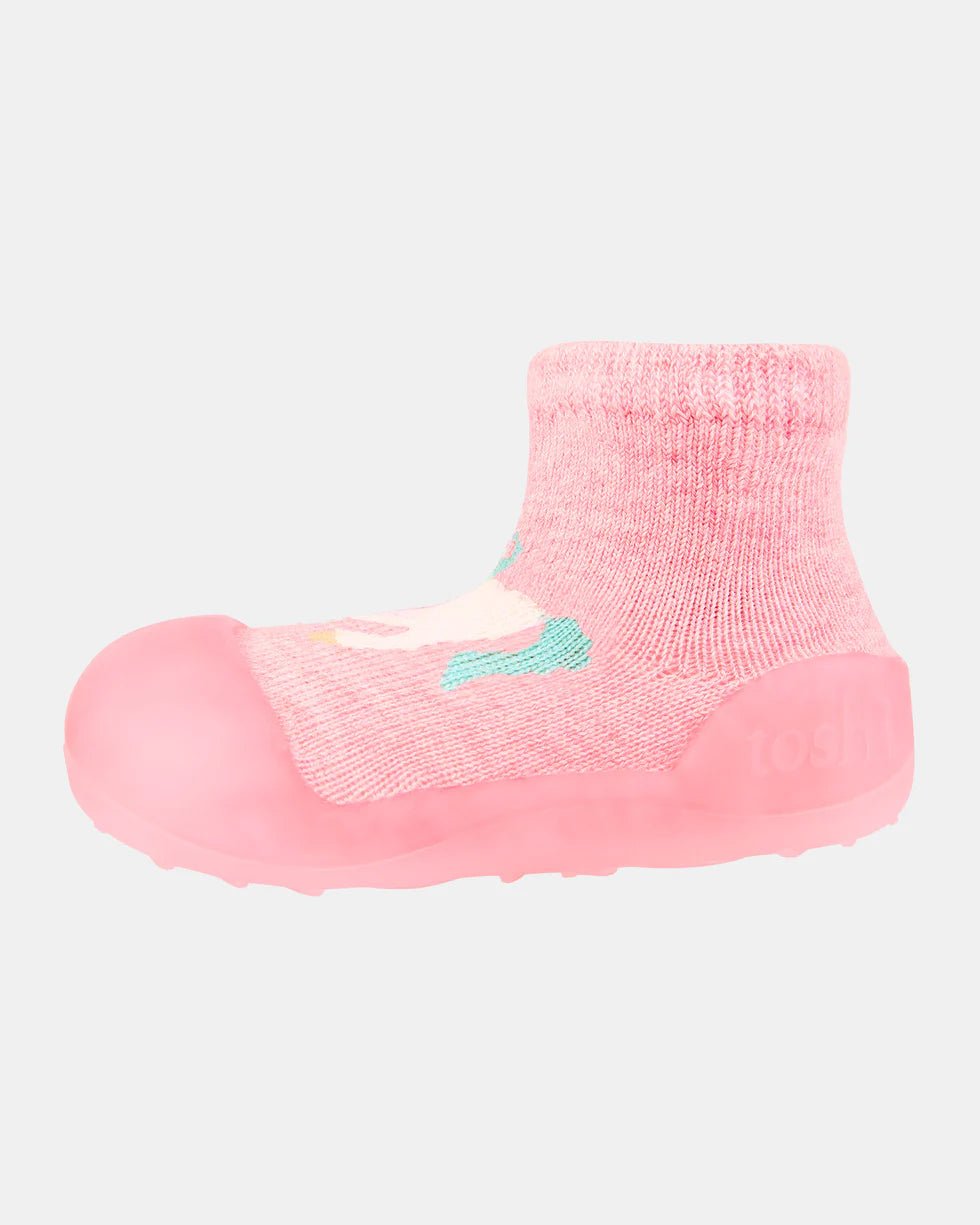 Organic Hybrid Walking Socks Dreamtime Footsteps Unicorn - Aster & Ruby