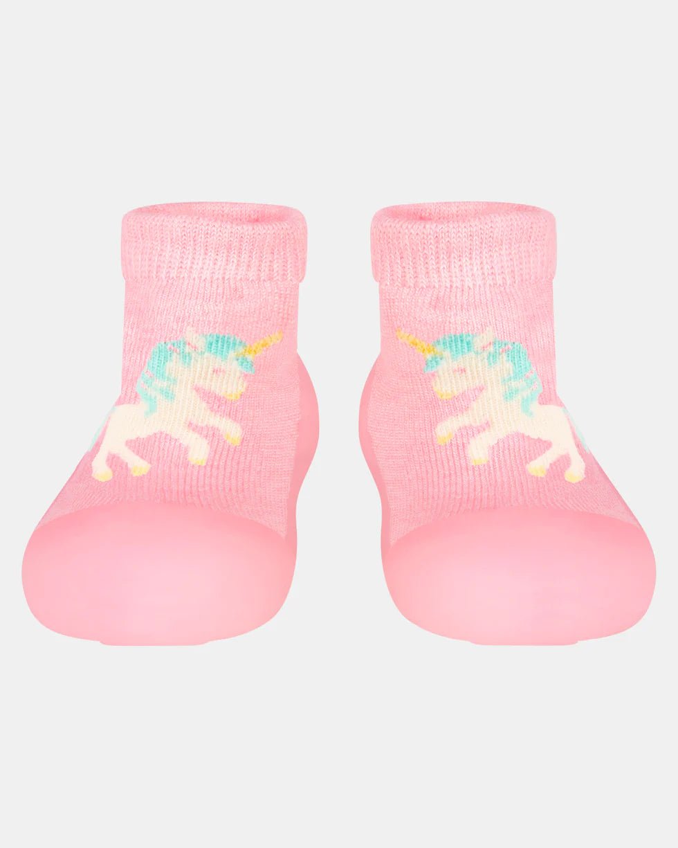Organic Hybrid Walking Socks Dreamtime Footsteps Unicorn - Aster & Ruby