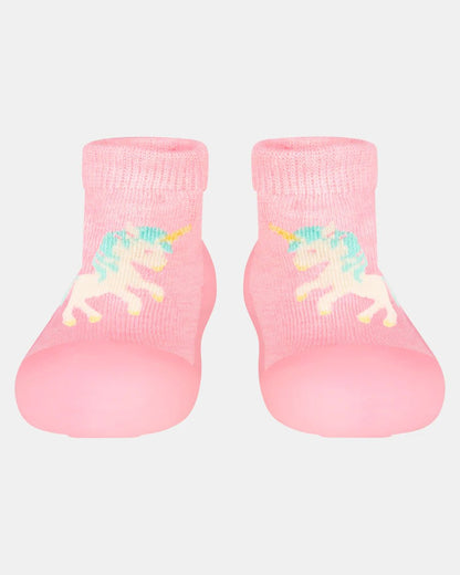 Organic Hybrid Walking Socks Dreamtime Footsteps Unicorn - Aster & Ruby
