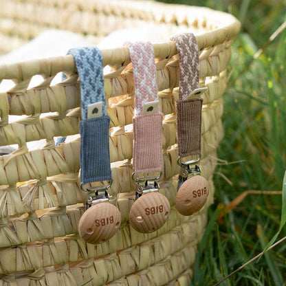 Pacifier Clip Petrol/Baby Blue - Aster & Ruby
