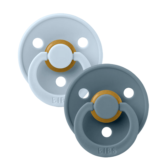 Pacifier Colour Symmetrical 2pk Baby Blue/Petrol - Aster & Ruby