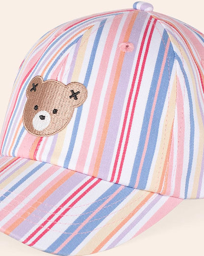 Pastel Stripe Huxbear Cap - Aster & Ruby