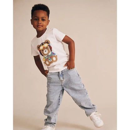 Huxbaby Pilot Huxbear Tee | Aster & Ruby