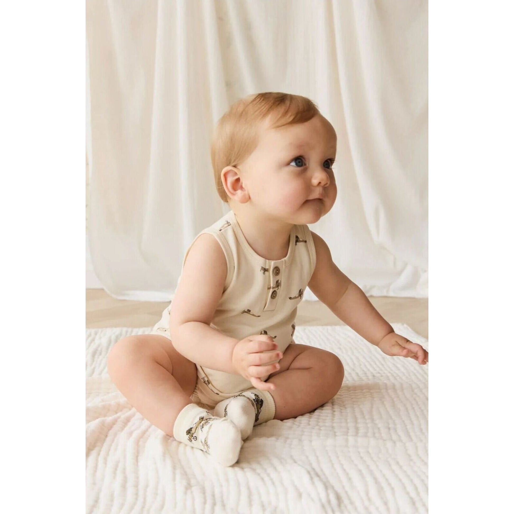 Jamie Kay Pima Cotton Archie Playsuit | Aster & Ruby
