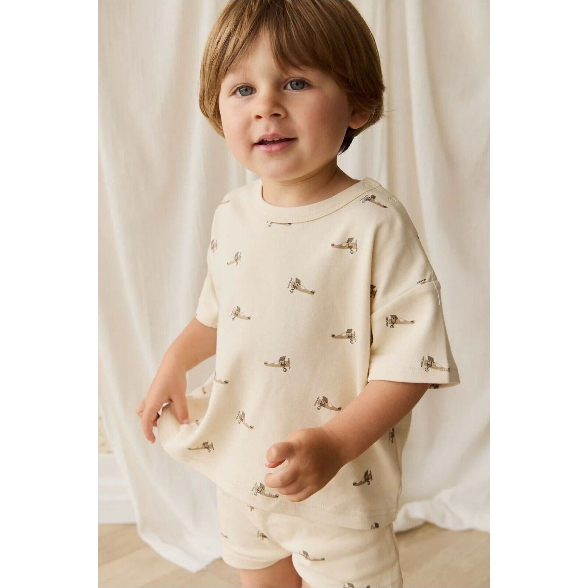 Pima Cotton Wesley Tee – children's product by Jamie Kay | Aster & Ruby