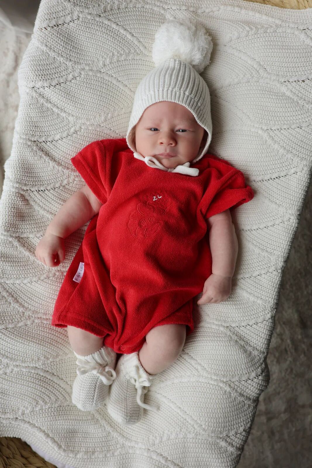 PLAYSUIT | SHAWN THE PRAWN – NB, 0-3m, 3-6m, 6-12m, 1 – Aster & Ruby