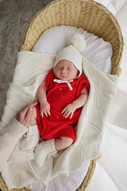 PLAYSUIT | SHAWN THE PRAWN – NB, 0-3m, 3-6m, 6-12m, 1 – Aster & Ruby